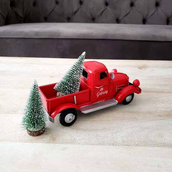 Red TRUCK Holiday Mantel Deko, Personalisiertes Weihnachtsdekor