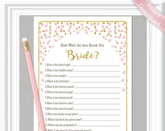 WHAT is in Your PURSE Bridal Shower game with gold and | Etsy
