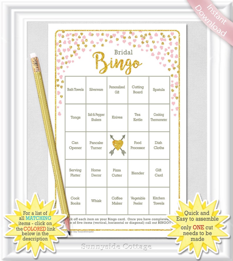 golden hearts bingo