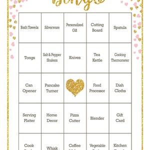 golden hearts bingo