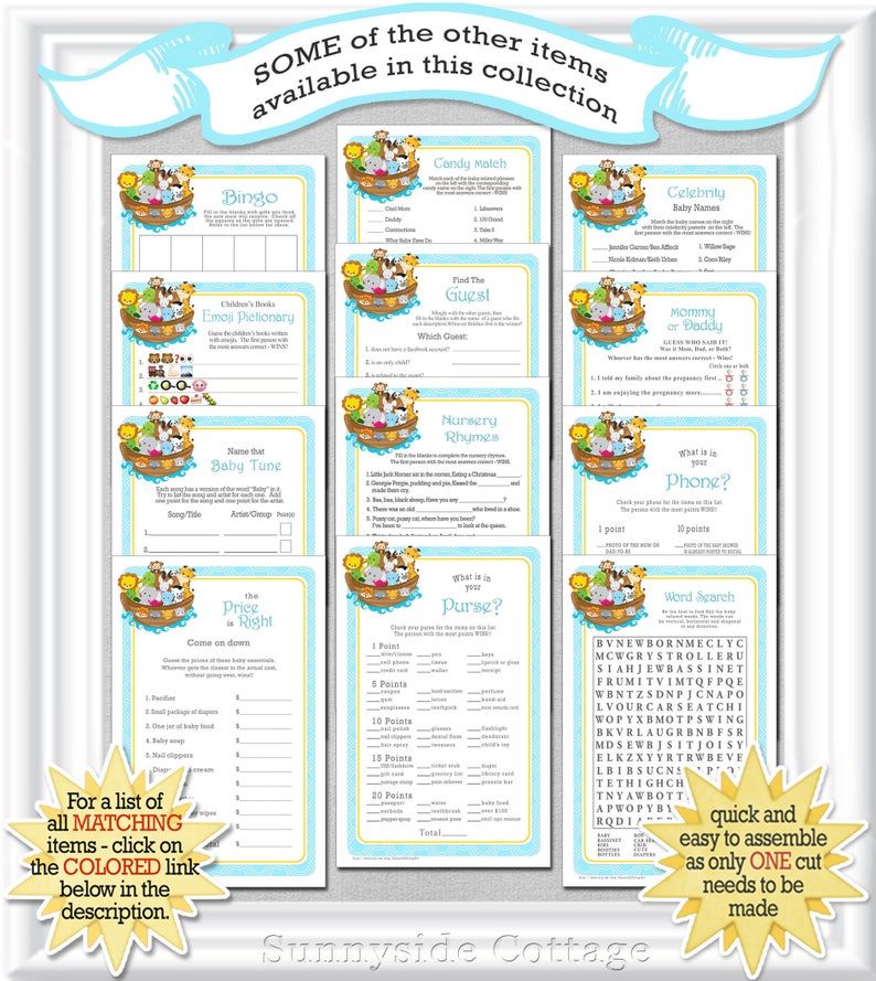 baby word search game with a noahs ark theme answers etsy