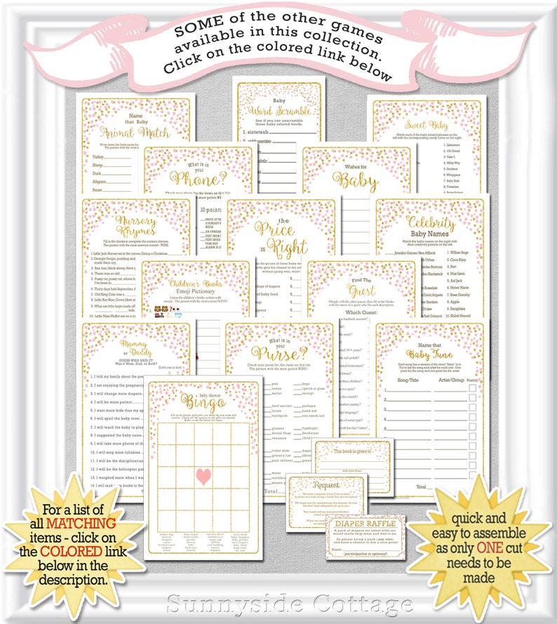 TWINS TRIVIA True or False Baby Shower Game With Gold and Etsy