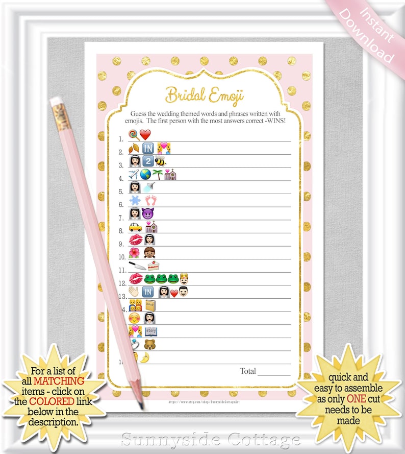 emoji-pictionary-bridal-game-answers-included-bridal-shower-etsy