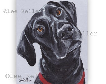 Black Lab art print, Black Lab Prints, Black Labrador Decor