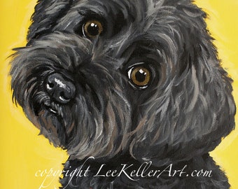 black yorkie poo stuffed animal