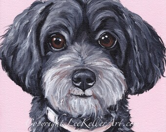 black yorkie poo stuffed animal