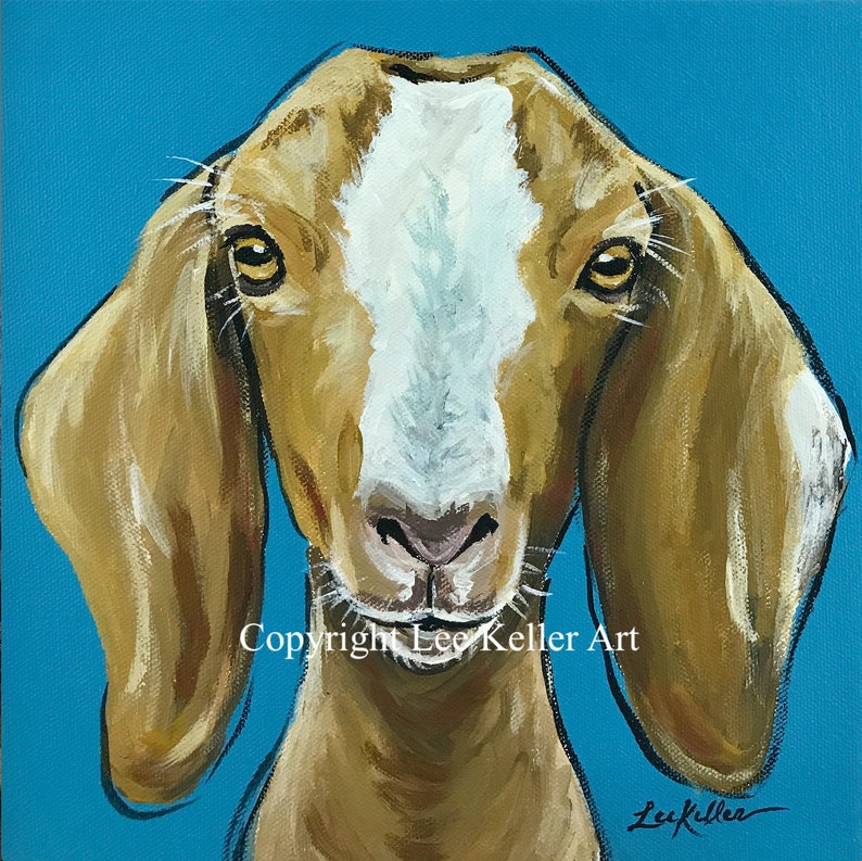 Goat Art Print Goat Farmhouse Decor Goat Prints Goat Fine Etsy