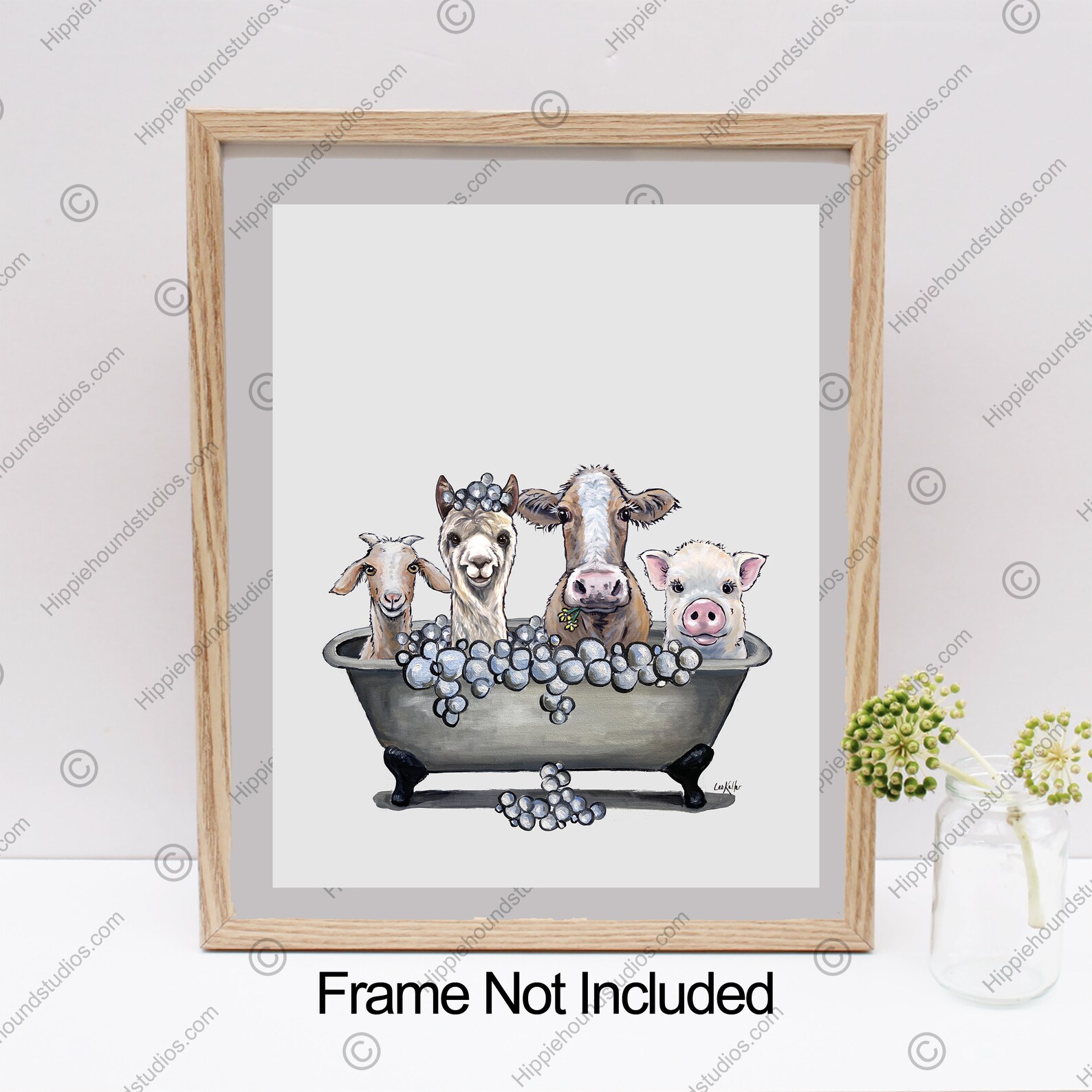Farm Animal Bathroom Decor Farmhouse Cow Goat Pig Alpaca in Etsy