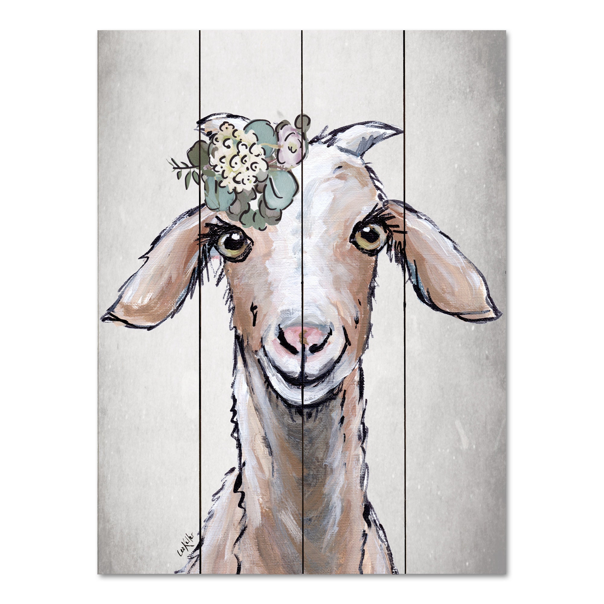 Goat Wood Wall Decor Goat Pallet Art Goat on Wood Art Etsy