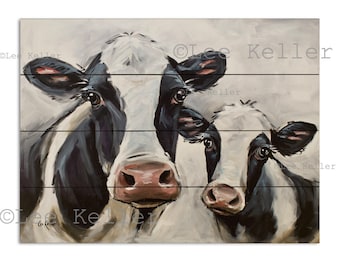 Cow Wood Wall Decor, Cow Pallet Art,  Cow on Wood Art, Farmhouse Cow Wall Art