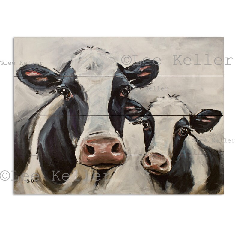 Cow Wood Wall Decor Cow Pallet Art Cow on Wood Art Etsy