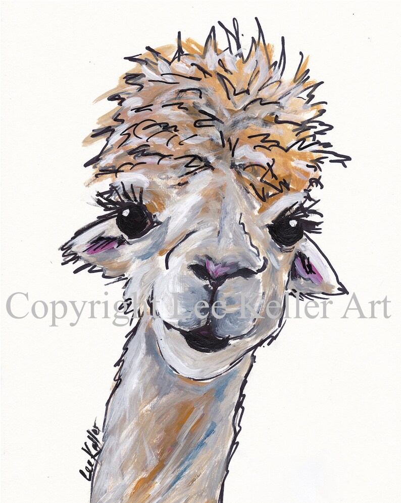 Alpaca Art Alpaca Decor. Alpaca Print Alpaca Canvas Art. | Etsy