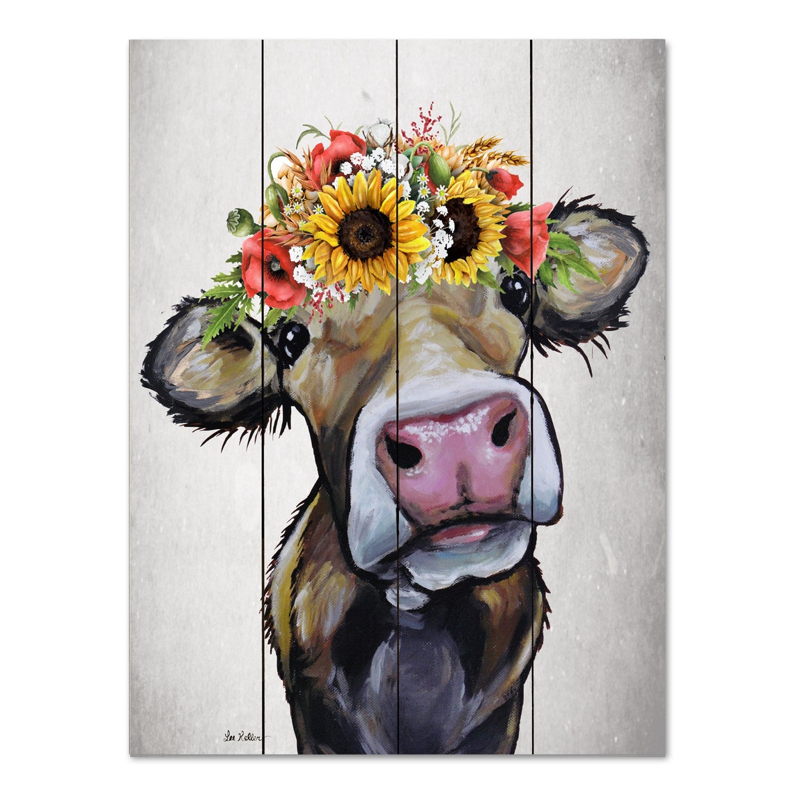 Cow Wood Wall Decor Cow Pallet Art Cow on Wood Art Etsy