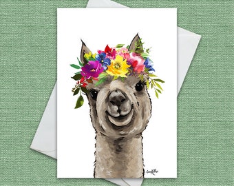 Alpaca Greeting Card - Etsy