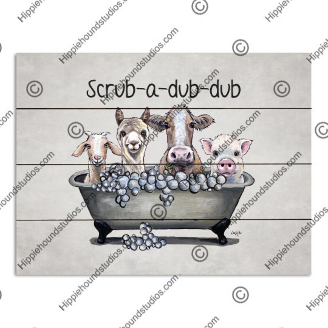 Farm Animal Wood Wall Decor Farm Animal Pallet Art Farm Etsy