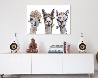 LIve, Laugh, Llama Kids Canvas and 3 D Wood Art Kit – Clayopatra