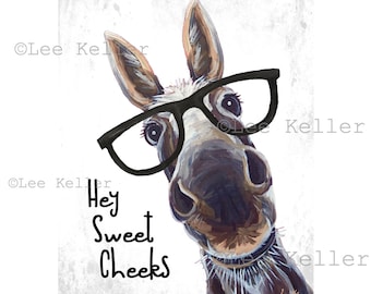 Hello Sweet Cheeks Take A Seat Donkey Bathroom Optional