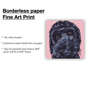Colorful dog art, hound dog print from original colorful dog painting, colorful canvas dog art image 2