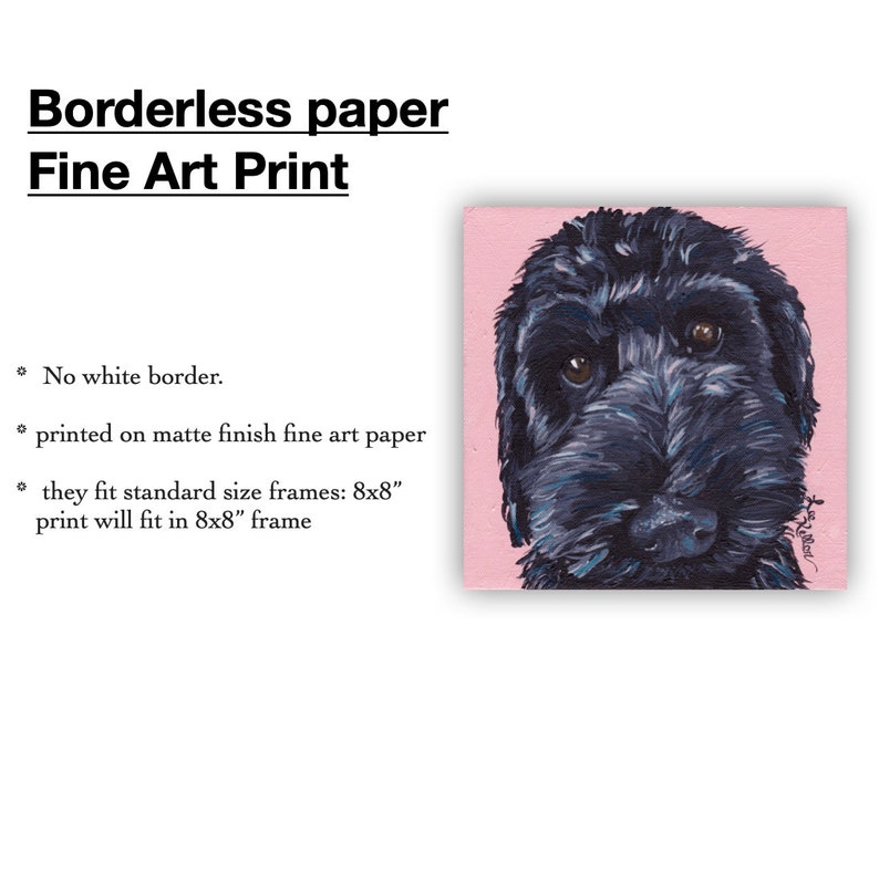 Colorful dog art, hound dog print from original colorful dog painting, colorful canvas dog art image 2