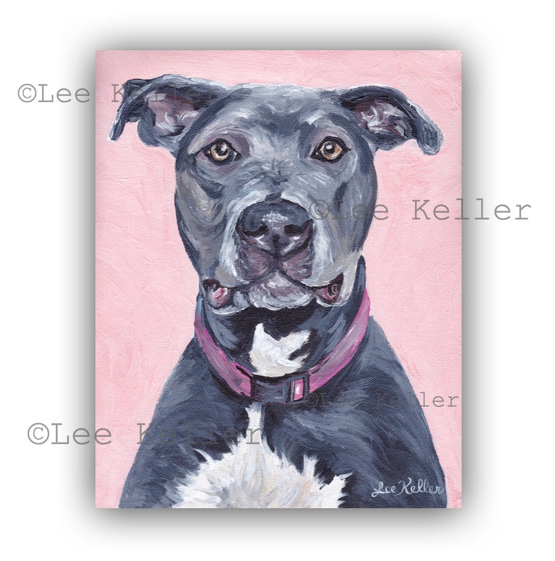 Boy And Girl Blue Nose Pitbull Older Blue Nose Pitbull Line Art