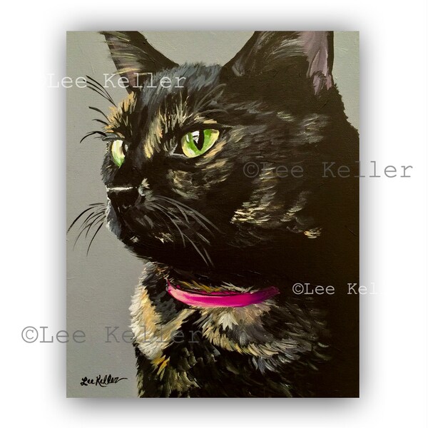 Tortoiseshell Cat art, Calico Cat Art Print, Tortoiseshell cat art, Calico cat prints, Tortoiseshell Cat Decor