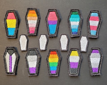 Großer Pride Sarg Aufnäher