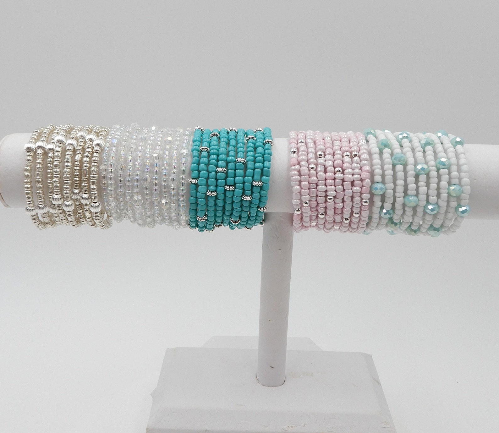 Seed Bead Wrap Bracelets Memory Wire Bracelets Wrap Etsy