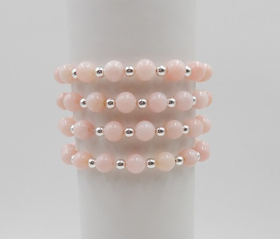 Peruvian Pink Opal Stretchy Bracelets Peruvian Pink Opal Stretchy Bracelets
