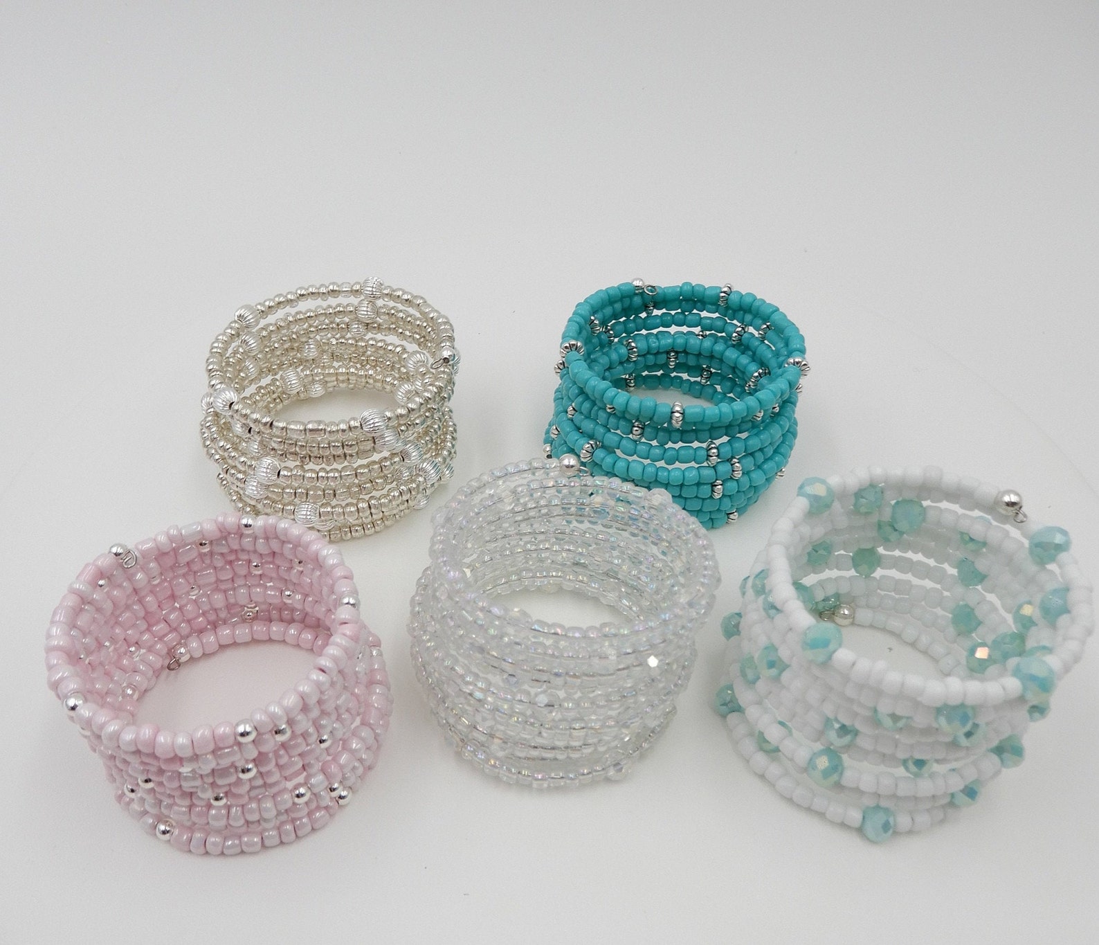Seed Bead Wrap Bracelets Memory Wire Bracelets Wrap Etsy