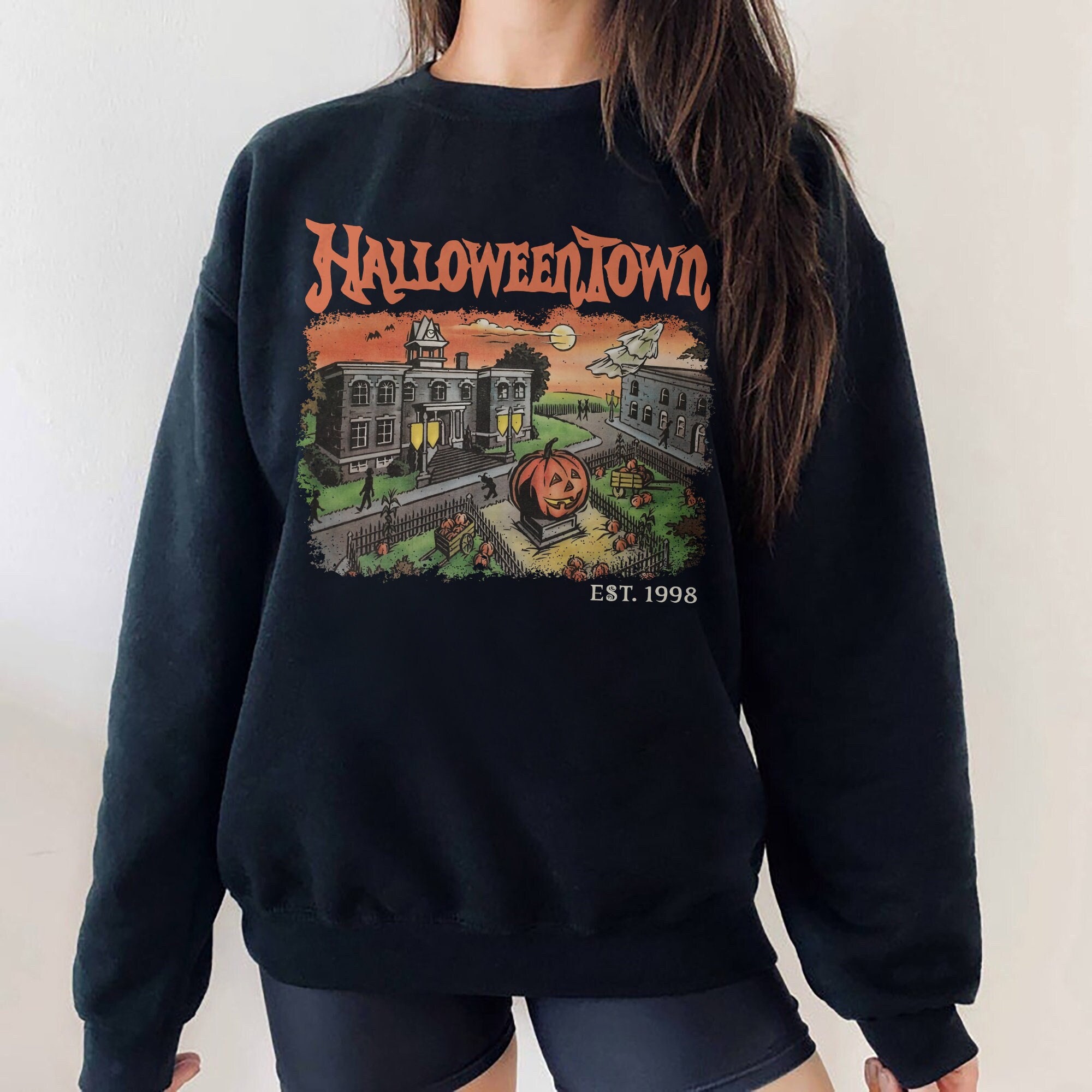 Discover HalloweenTown 1998 Sweatshirt, Disney Halloween Sweatshirt