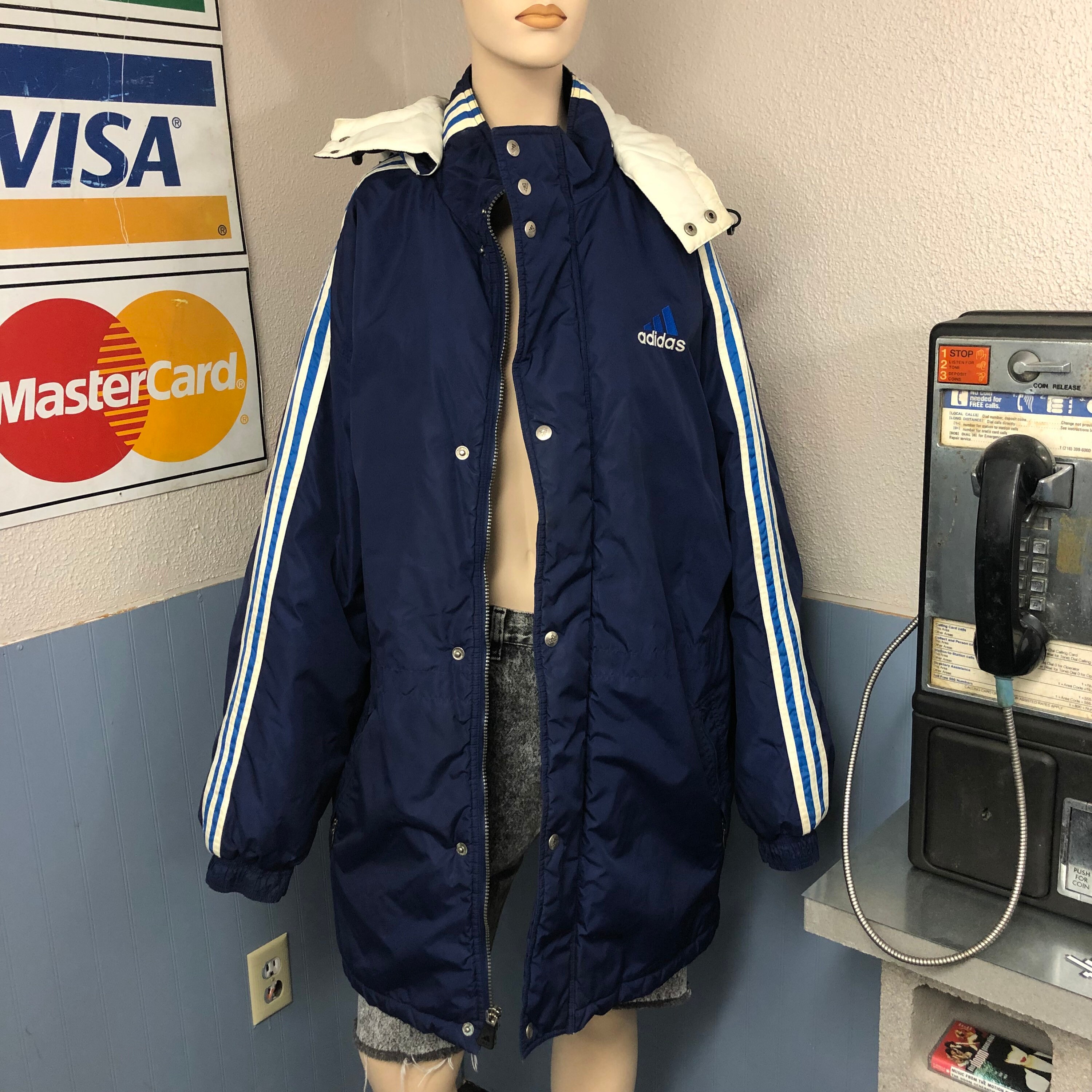 Long Adidas Coat - Etsy