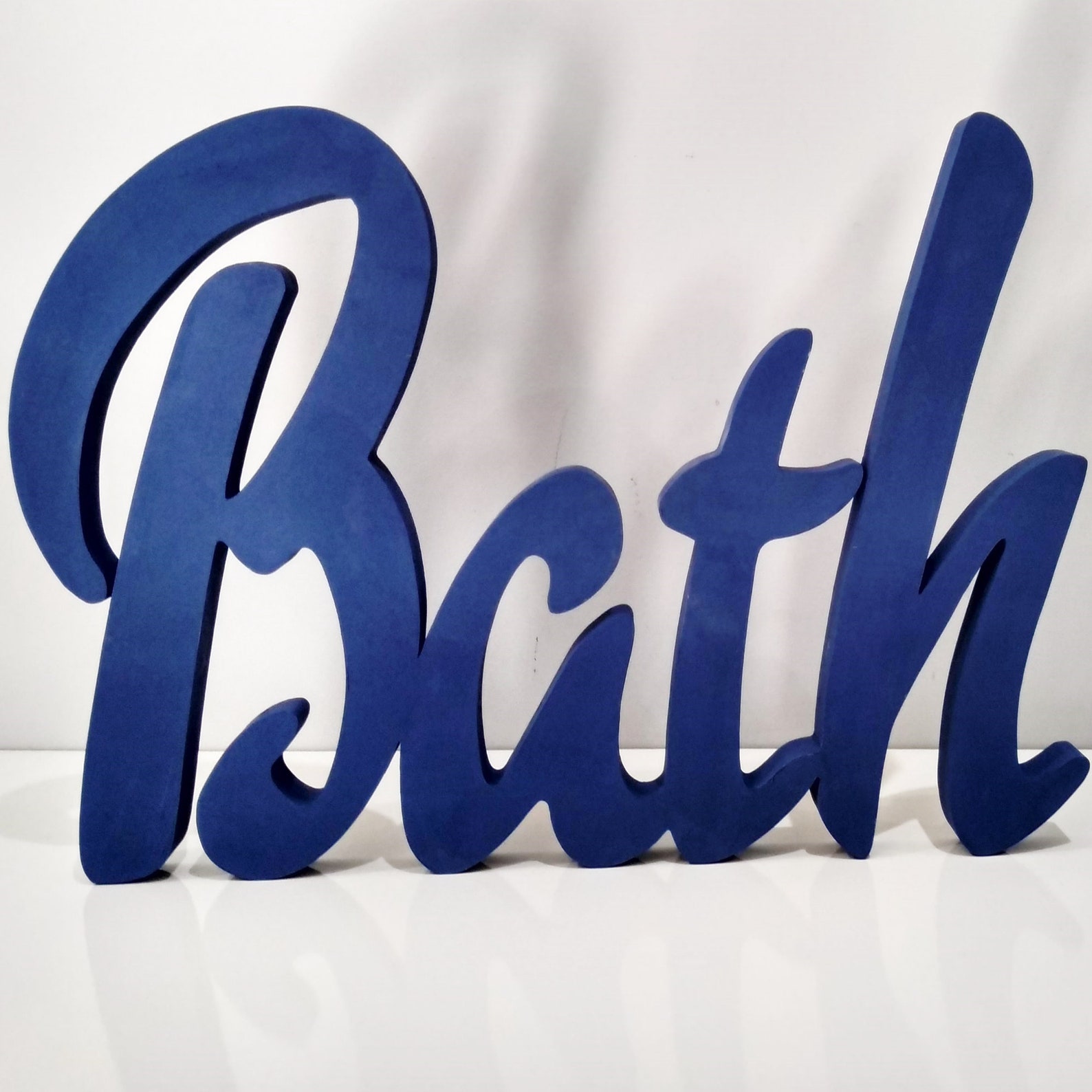 Custom Wood Word sign Bath Home Decor Bath Wooden Word Etsy
