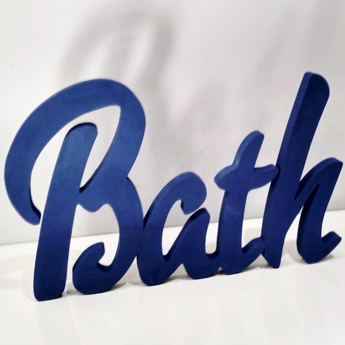 Custom Wood Word sign Bath Home Decor Bath Wooden Word Etsy