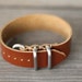 20mm & 22mm Leather Watch Strap - Tan Brown - Handmade - 3 Ring