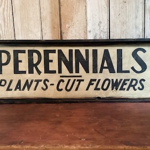 Perennials sign