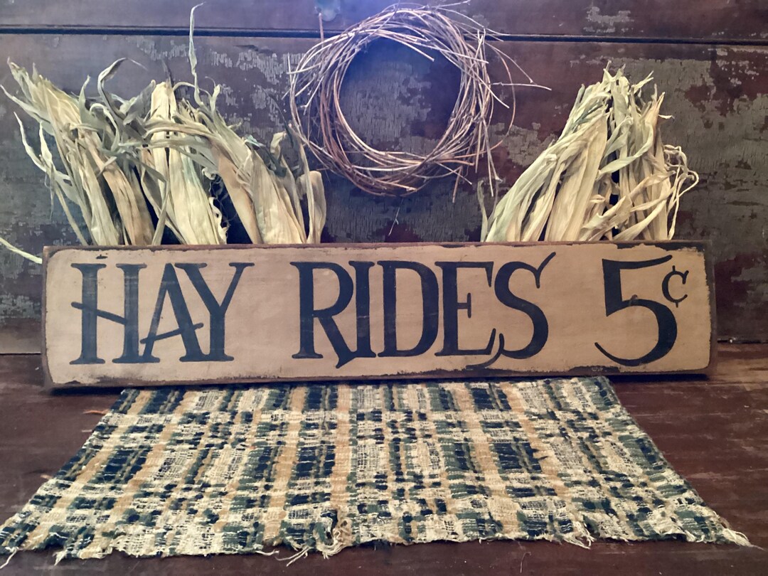 Hay Rides Sign Hay Rides Sign - Etsy