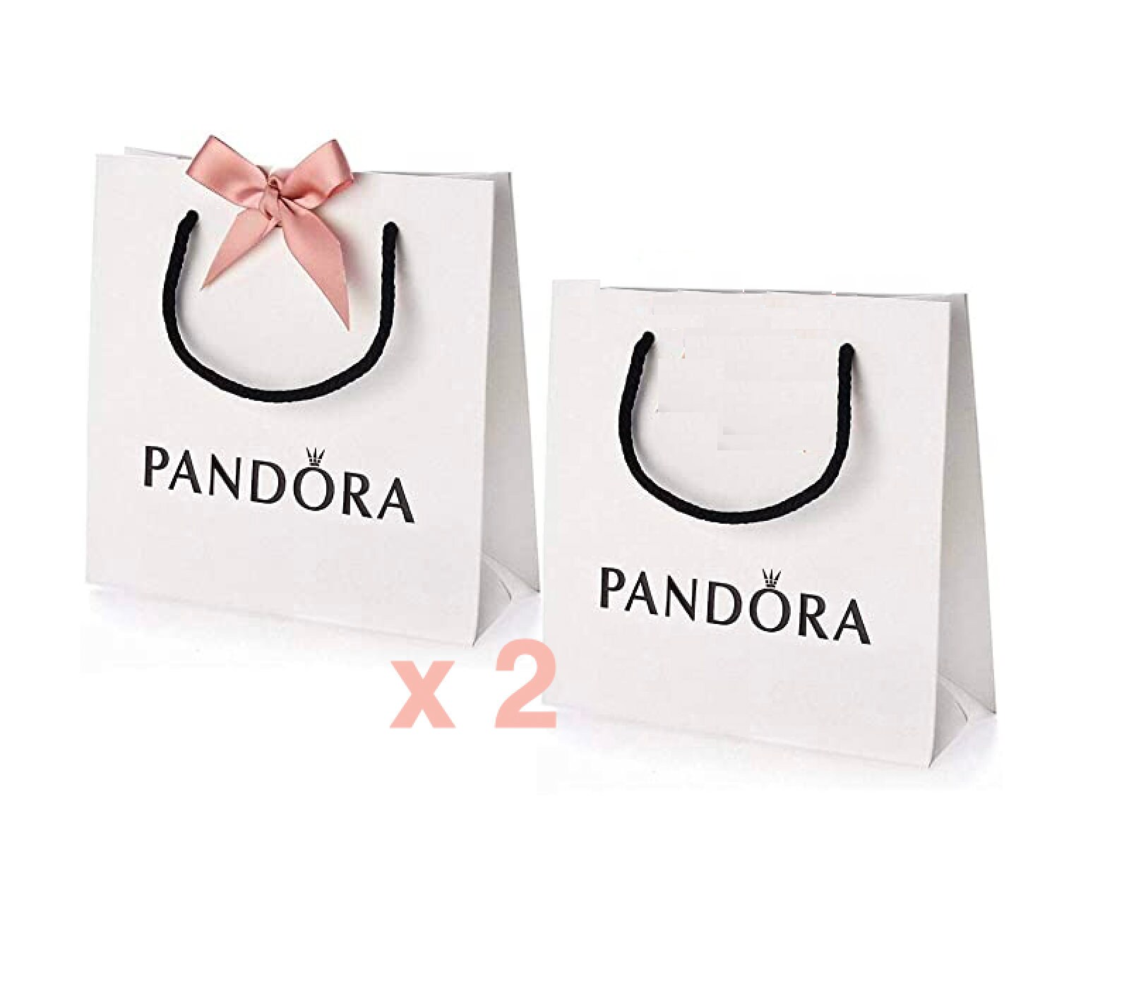 2 x Pandora Gift Bags 1 with Ribbons 100 Genuine Birthday Etsy