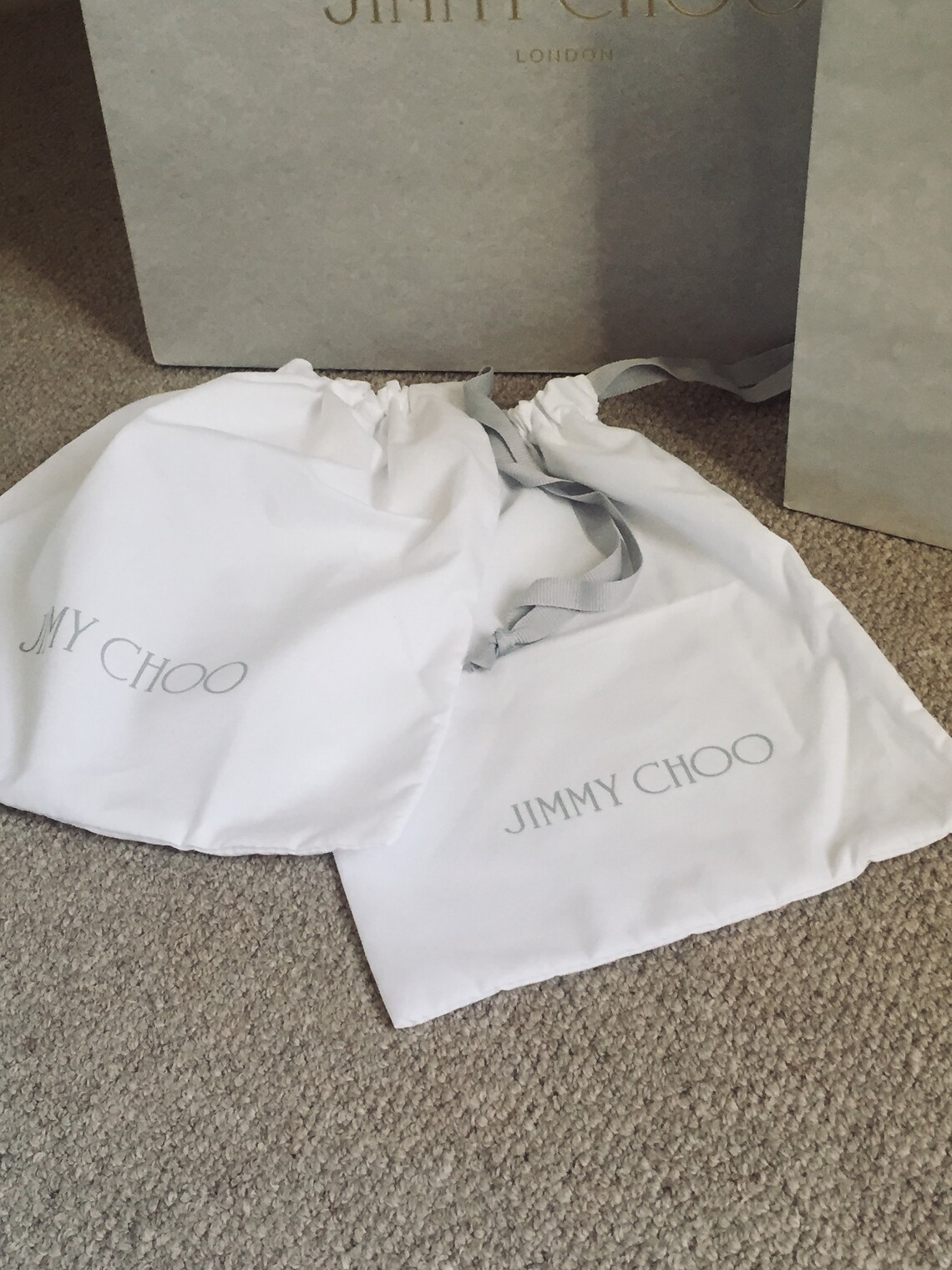 Authentic JIMMY CHOO Large Gift Store Bag & Dust Bag | Etsy