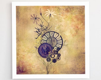 Steampunk Wall Art Print, Steampunk Decor