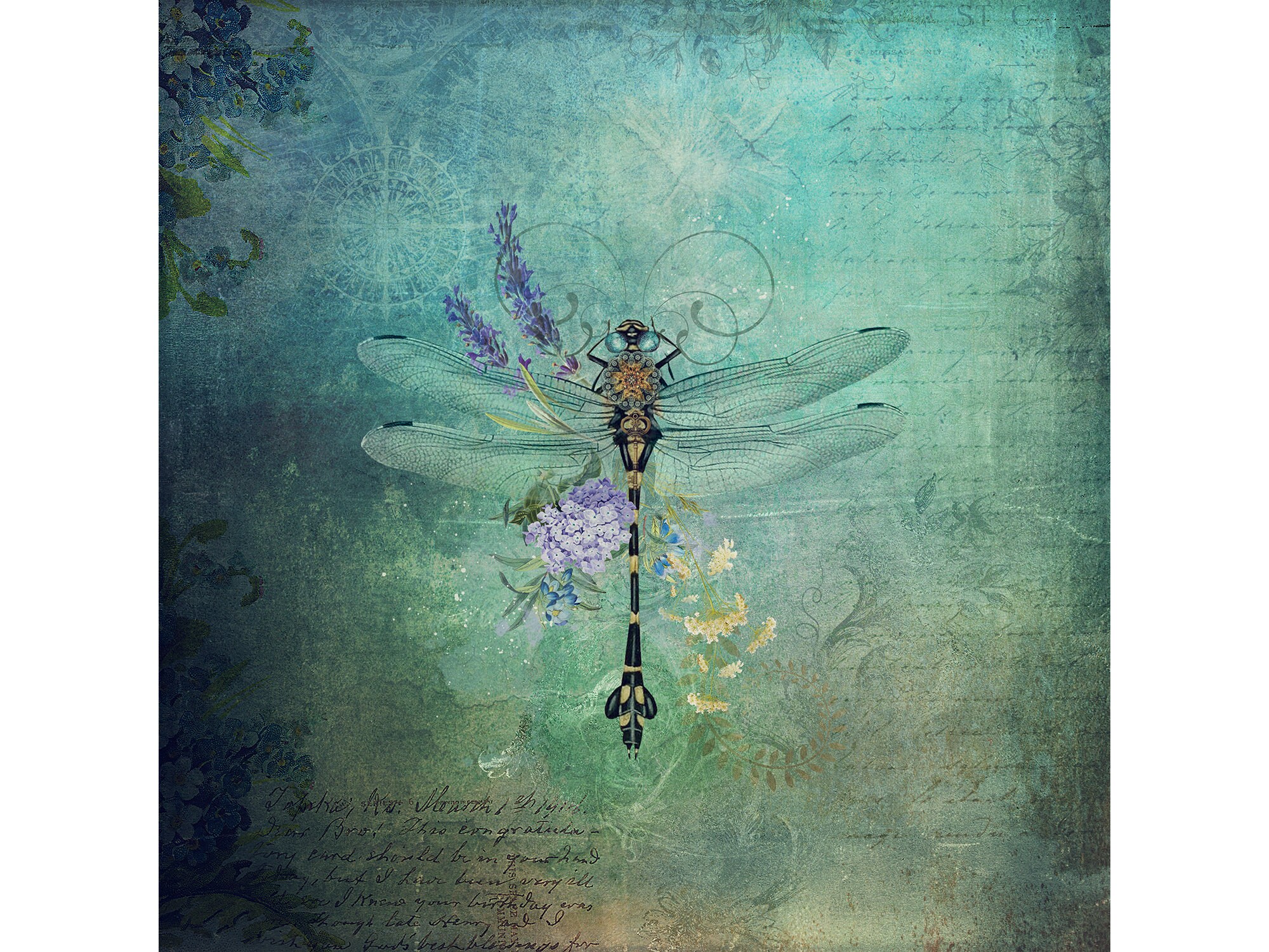 Dragonfly Wall Art Fantasy Art Print - Etsy Canada