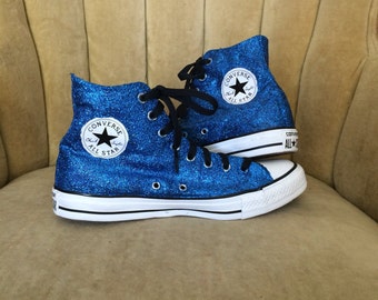 blue glitter converse high tops