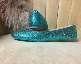 turquoise ballet slippers