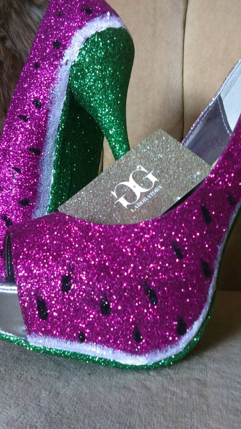 Woman's Watermelon High Heels Sizes 5-11. Fruit Heels. - Etsy