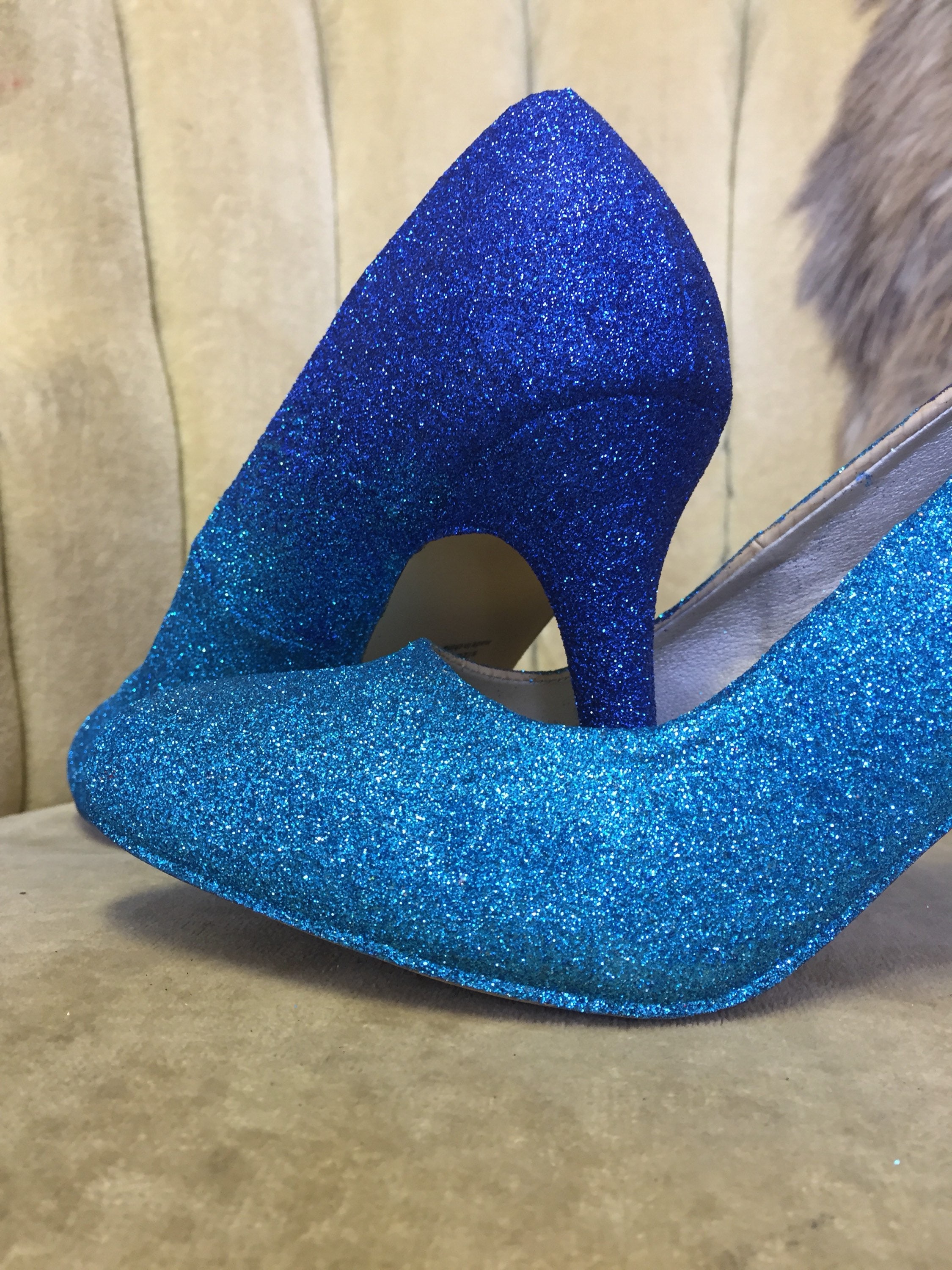 Blue Shiny Shoes Heel Woman | Blue Glitter Shoes Pumps | Blue Glitter High  Heels - Shoes - Aliexpress