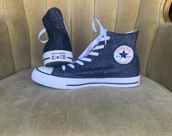 light blue glitter converse