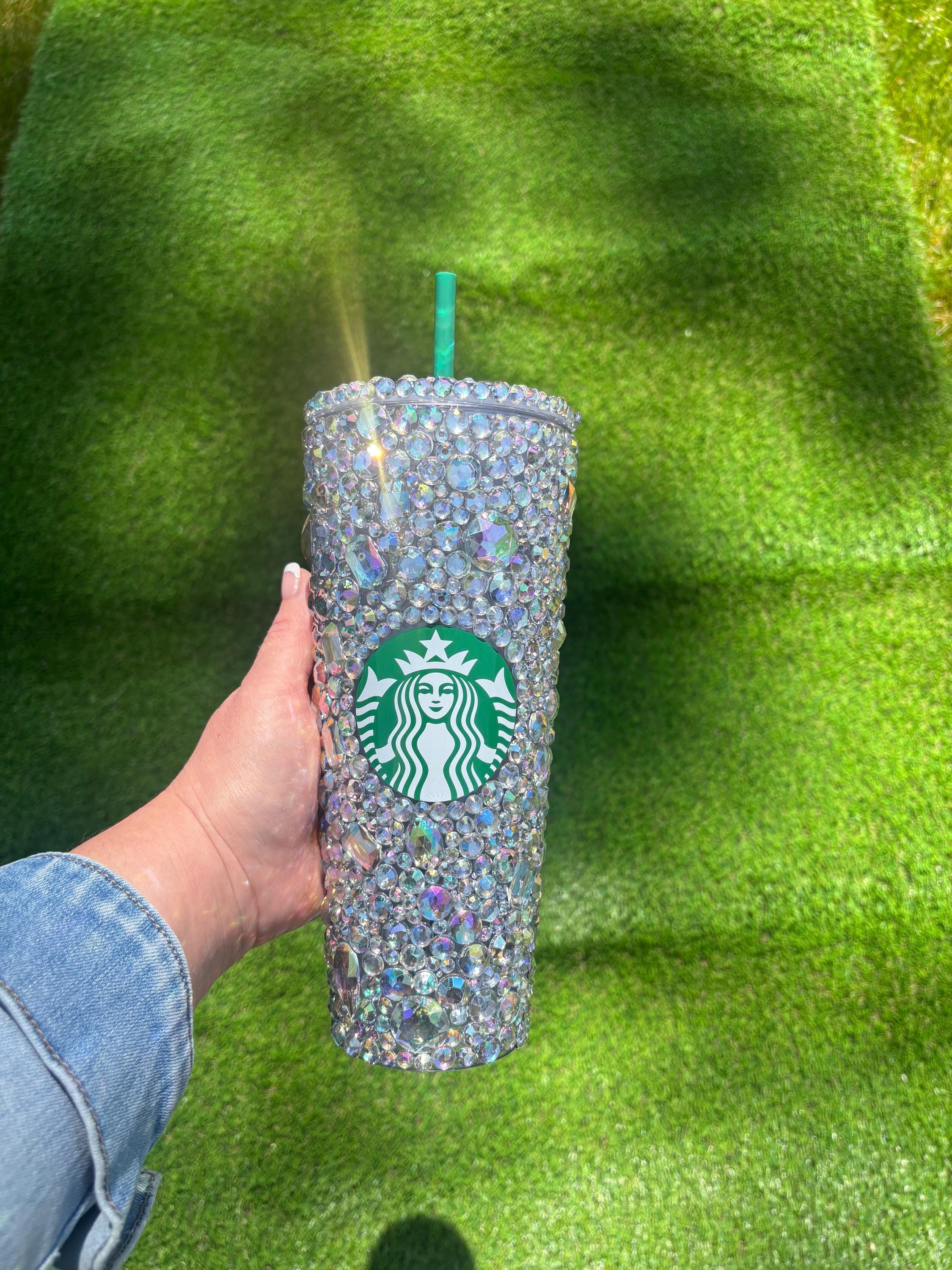 Rhinestone Starbucks Cold Cup: Bedazzled Glitter Cup - Etsy