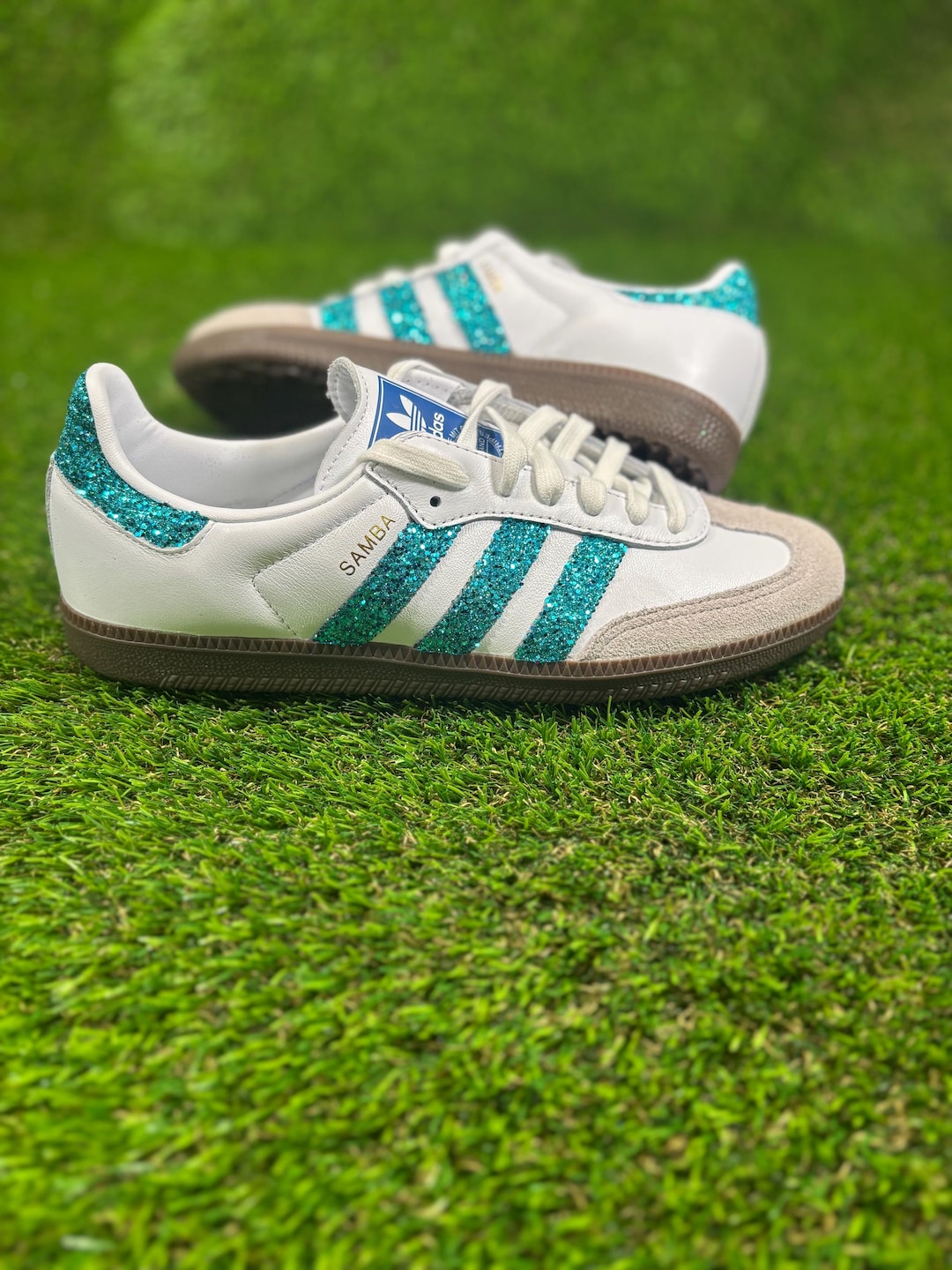 adidas gazelle silver green womens adidas Samba OG Hazy Green Night Indigo (W) main image 1