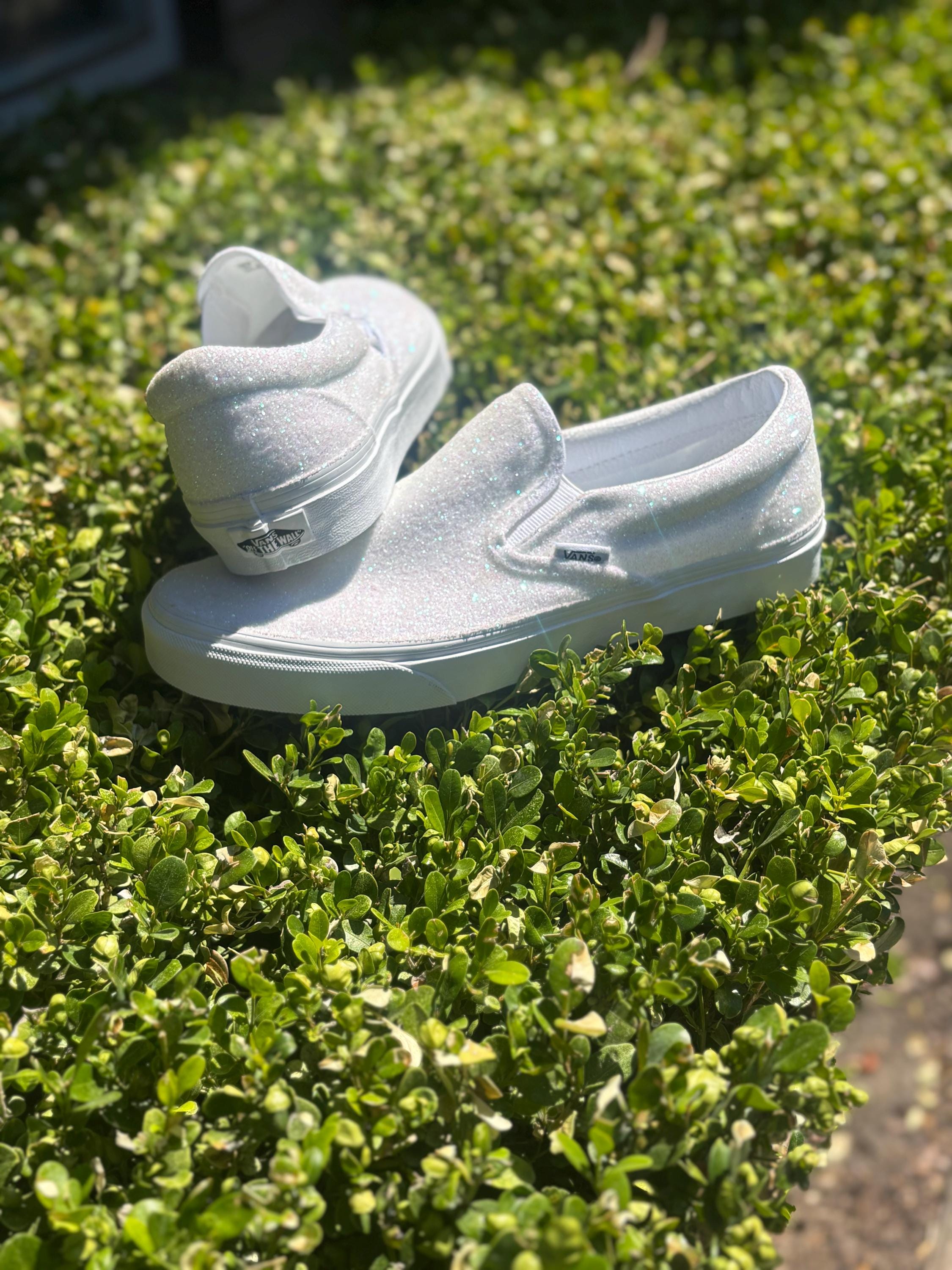 Vans Slip Ons Pro Classic style White Iridescent Vans Slip Ons Pro Classic style White | Mercari main image 4