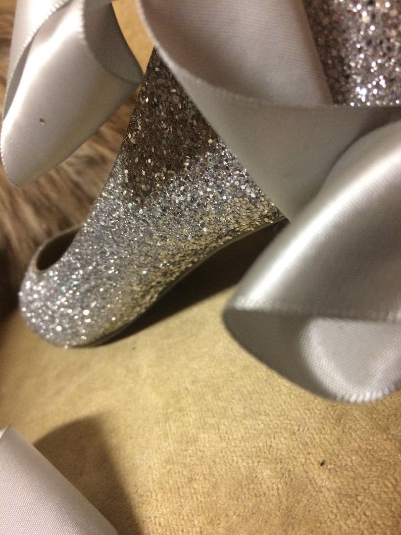 silver lace up flats