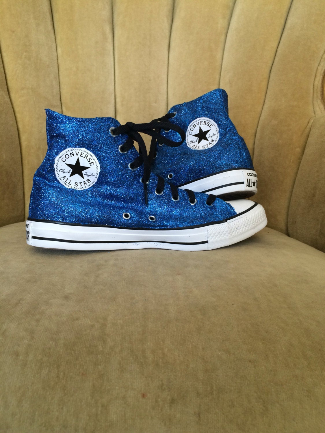 Converse blue best sale high cut